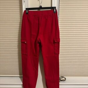 Red Cargo Pants for Women